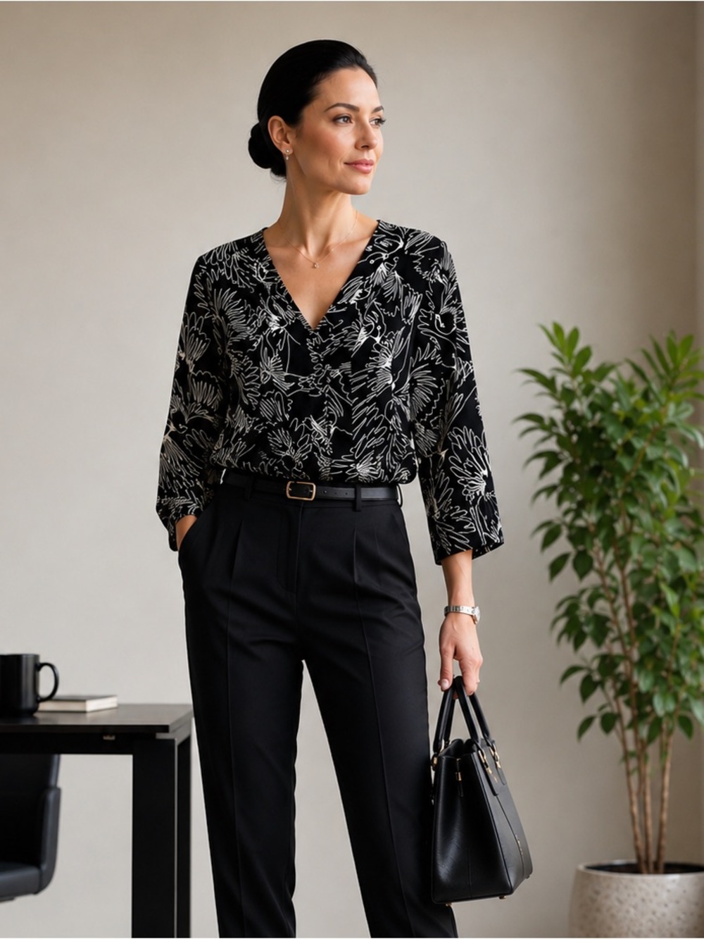 Anthropologie Maeve Bird Print Blouse
